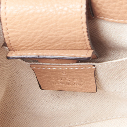 Gucci Cellarius Calfskin Mini Bamboo Shopper Tote Camelia 8 of 8