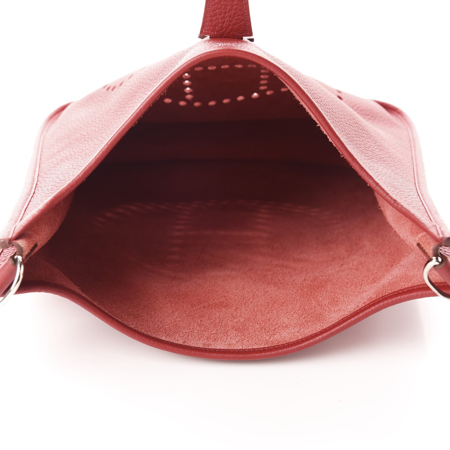Hermes Taurillon Clemence Evelyne III GM Rouge Garance 5 of 12