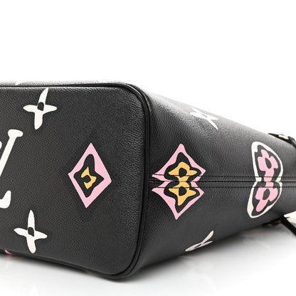 Louis Vuitton Monogram Giant Wild At Heart Neverfull MM Black 9 of 9