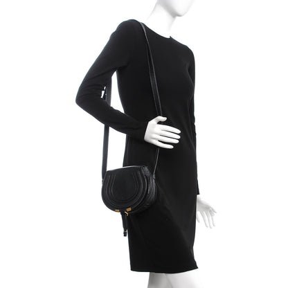 Chloe Calfskin Mini Marcie Round Crossbody Bag Black 2 of 7