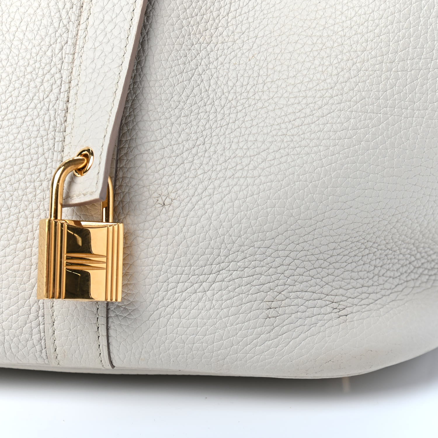 Hermes Taurillon Clemence Picotin Lock 26 GM Craie 9 of 9