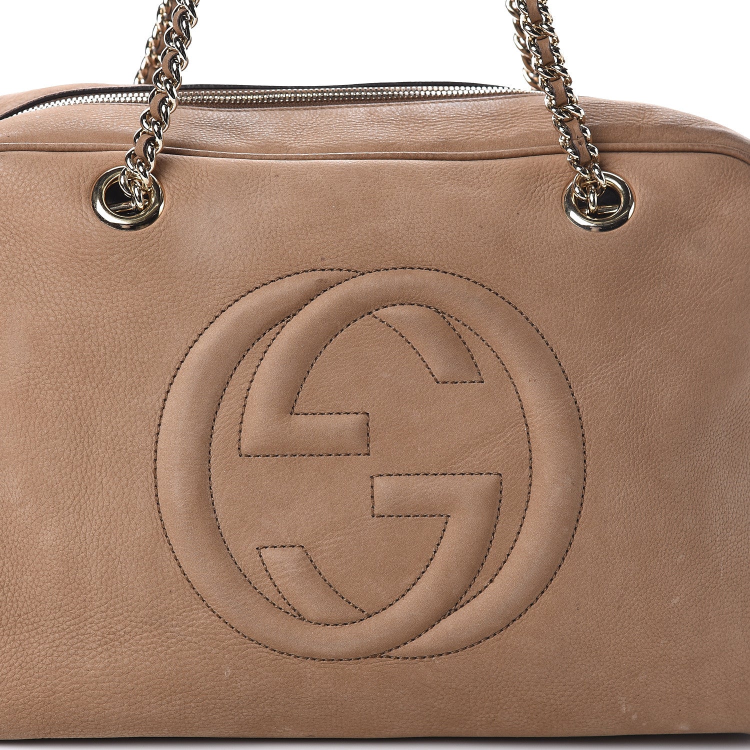 Gucci Vitello Range Medium Soho Bowler New Fango 7 of 11