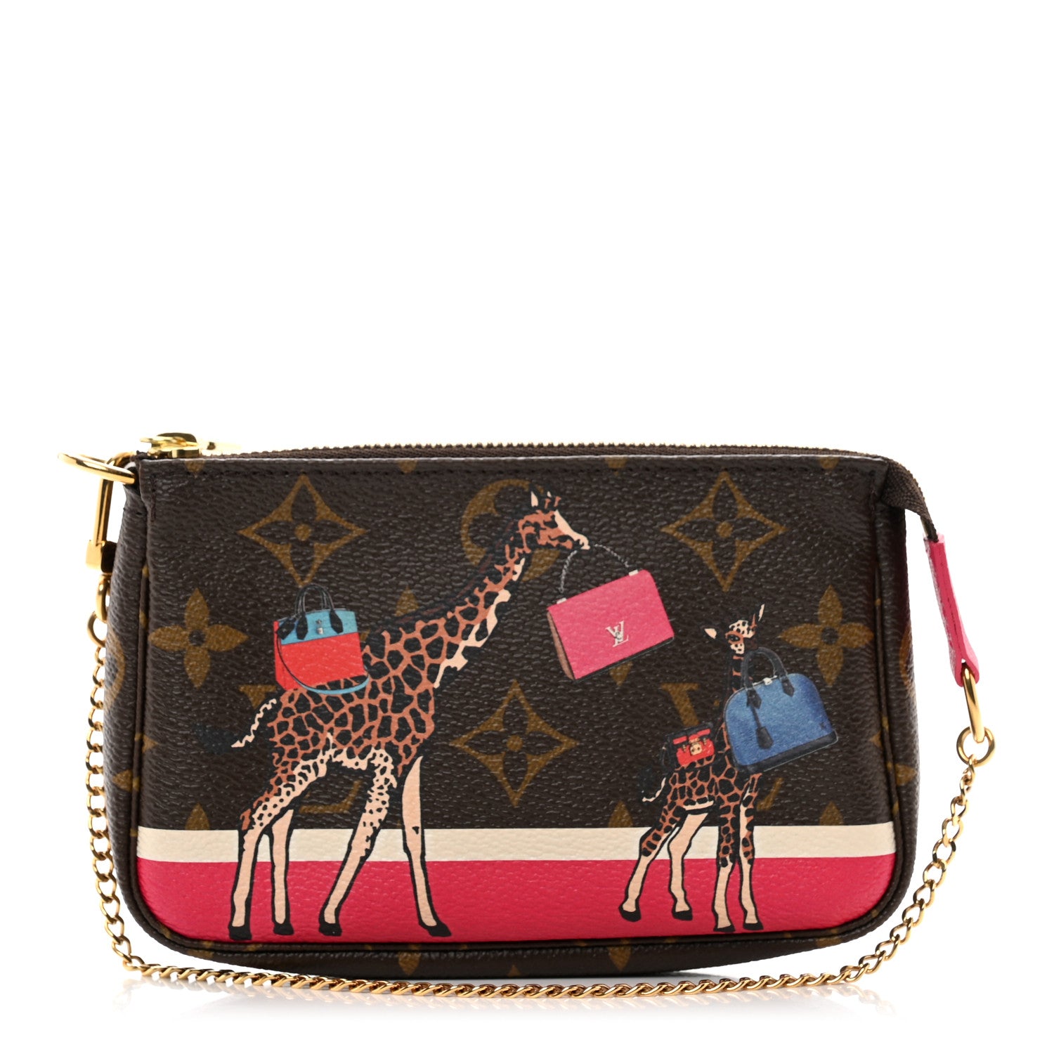 Louis Vuitton Monogram 2017 Christmas Animation Mini Pochette Accessories 1 of 7