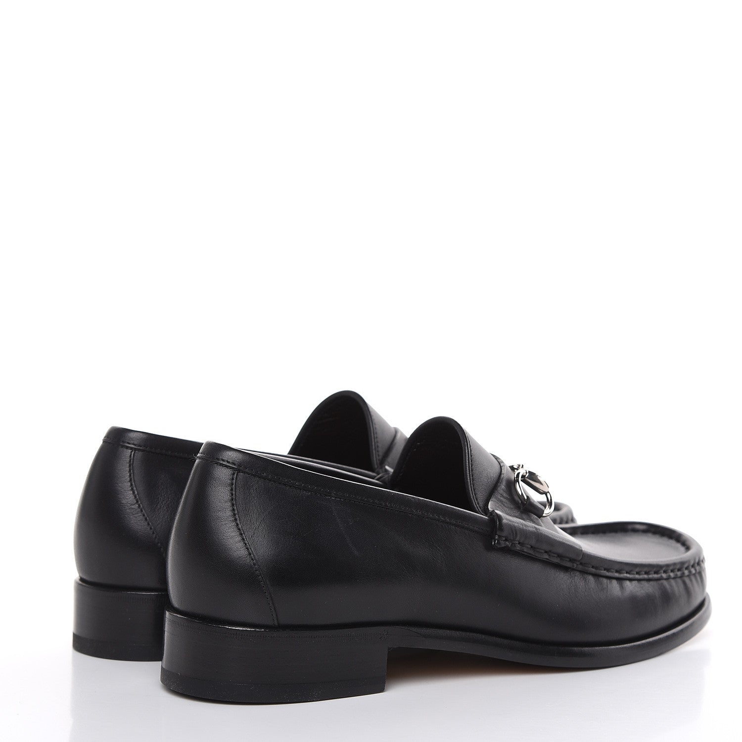 Gucci Calfskin Mens 1953 Horsebit Loafers 9.5 Black 4 of 10