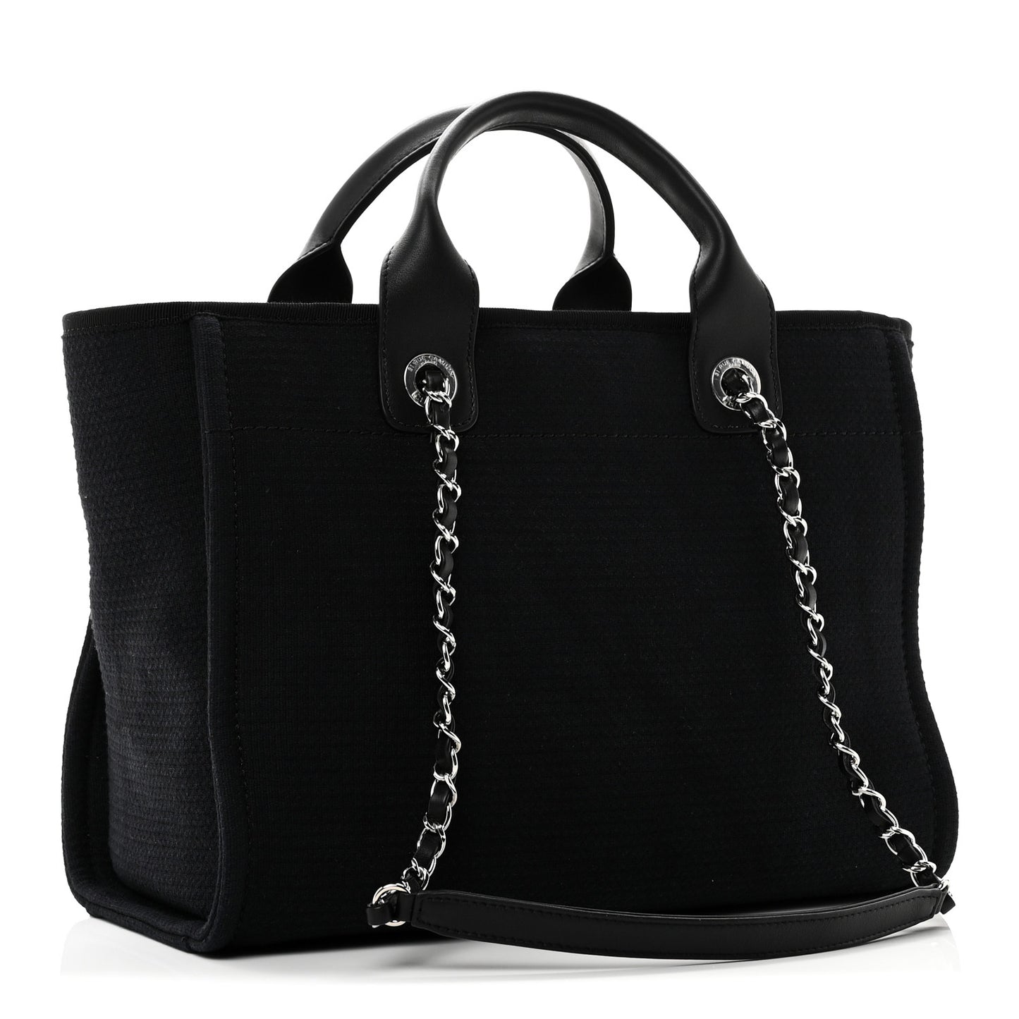 Mixed Fibers Small Deauville Tote Black