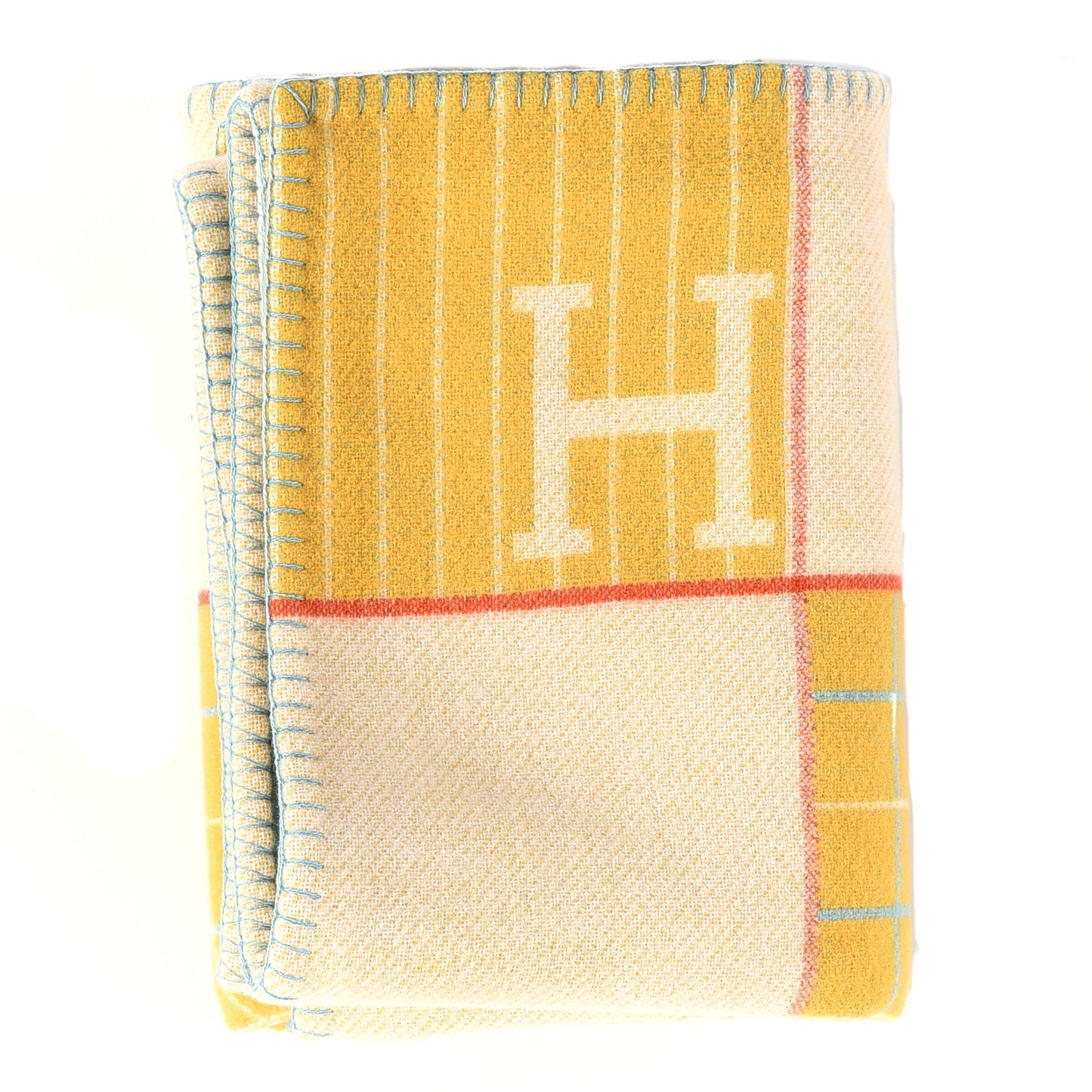 Wool Cashmere Avalon Passe-Passe Blanket Miel