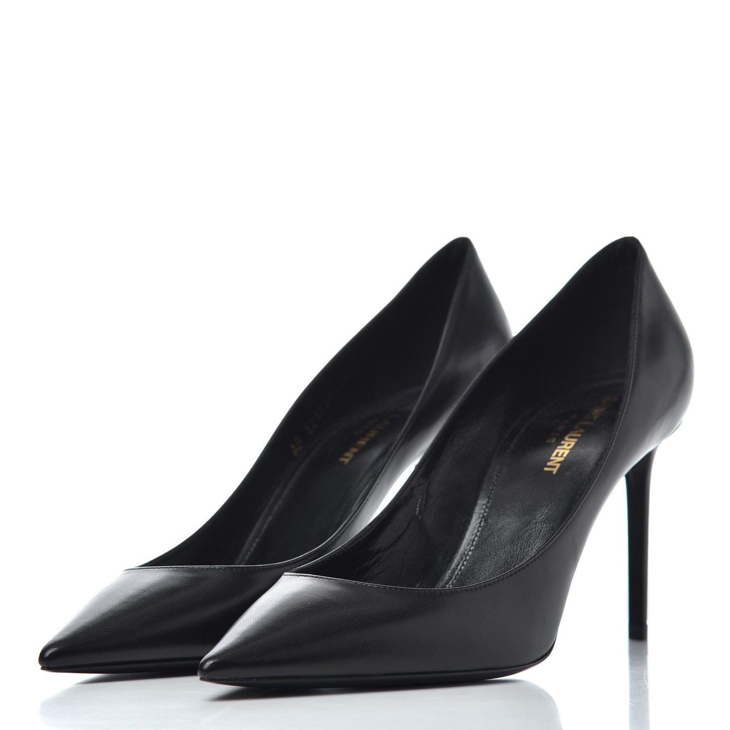 Calfskin Zoe 85 Pumps 38.5 Black