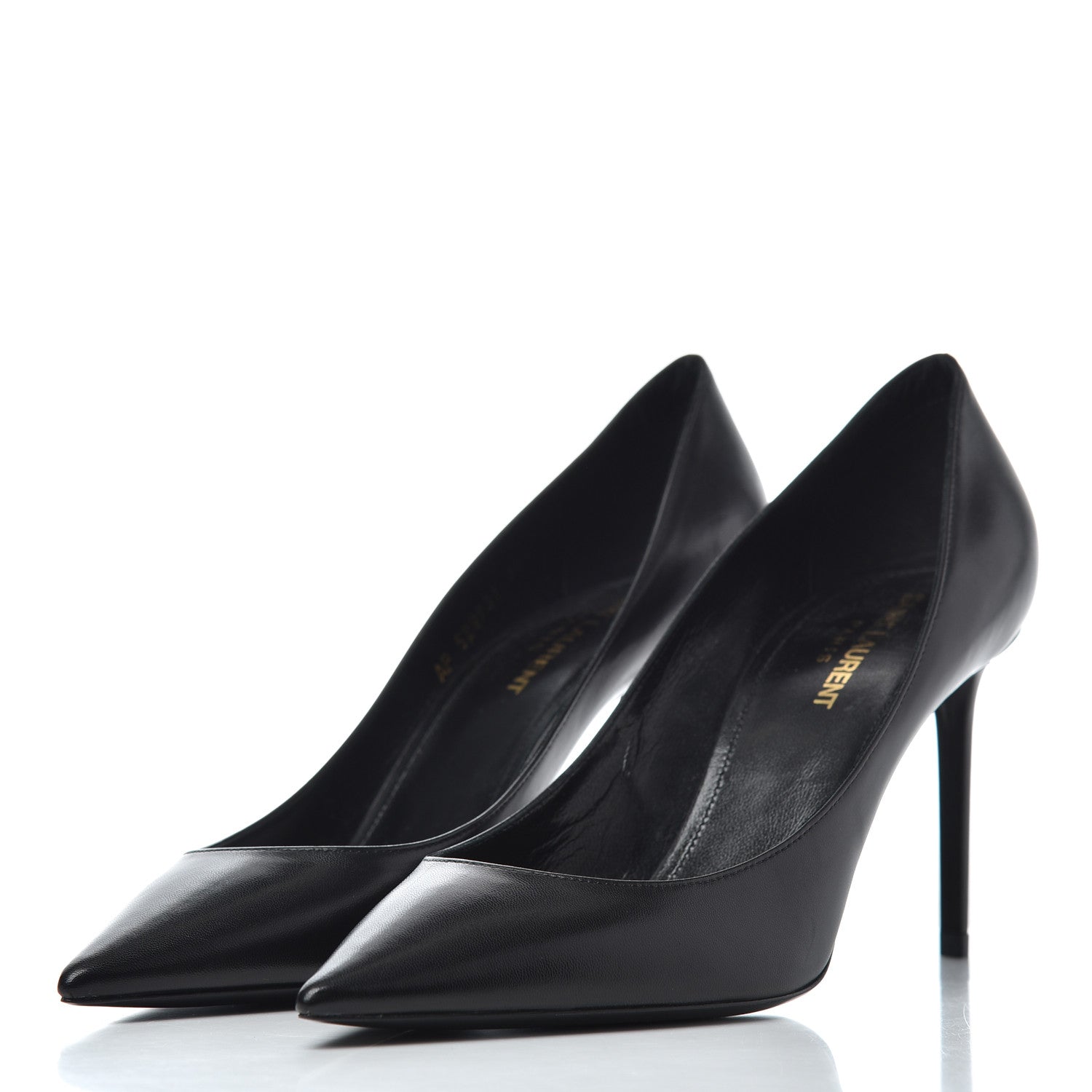 Saint Laurent Calfskin Zoe 85 Pumps 38.5 Black 3 of 11