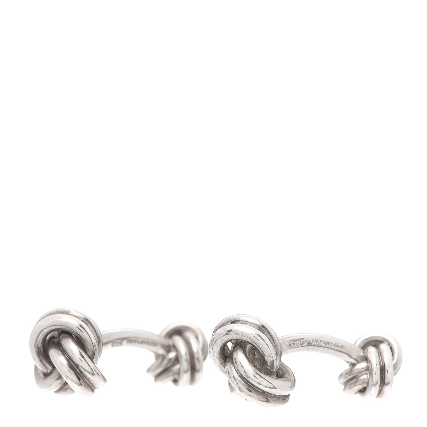 Sterling Silver Double Knot Cufflinks