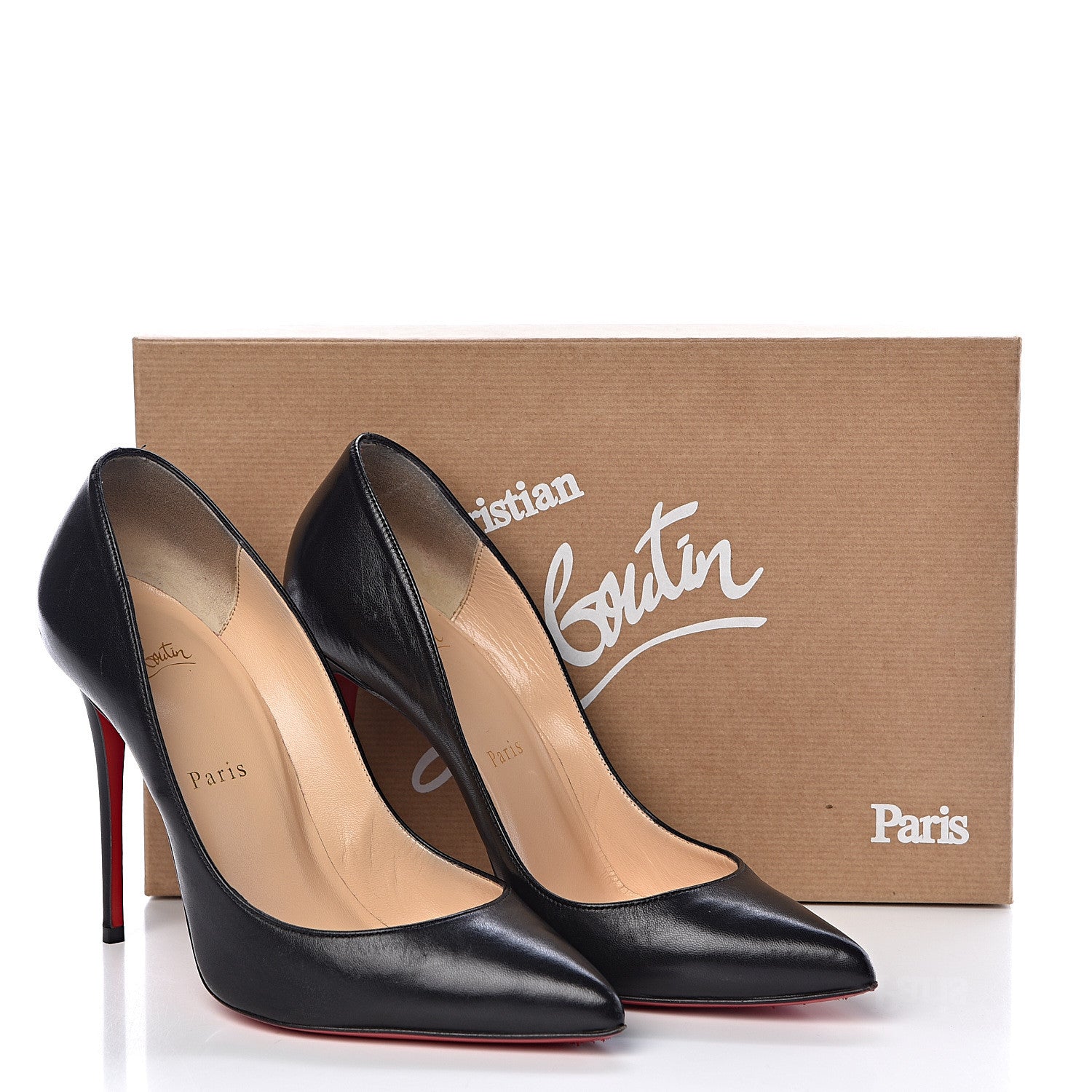 Christian Louboutin Shiny Nappa Pigalle Follies 100 Pumps 37.5 Black 8 of 8