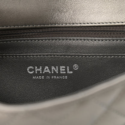 Chanel Metallic Calfskin Quilted Mini Rectangular Flap Ruthenium 6 of 12