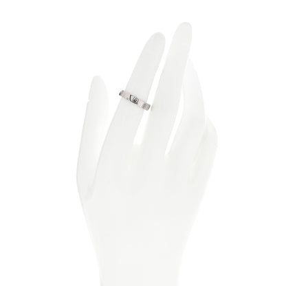 Cartier 18K White Gold 4mm Happy Birthday Band Ring 51 5.75 2 of 5