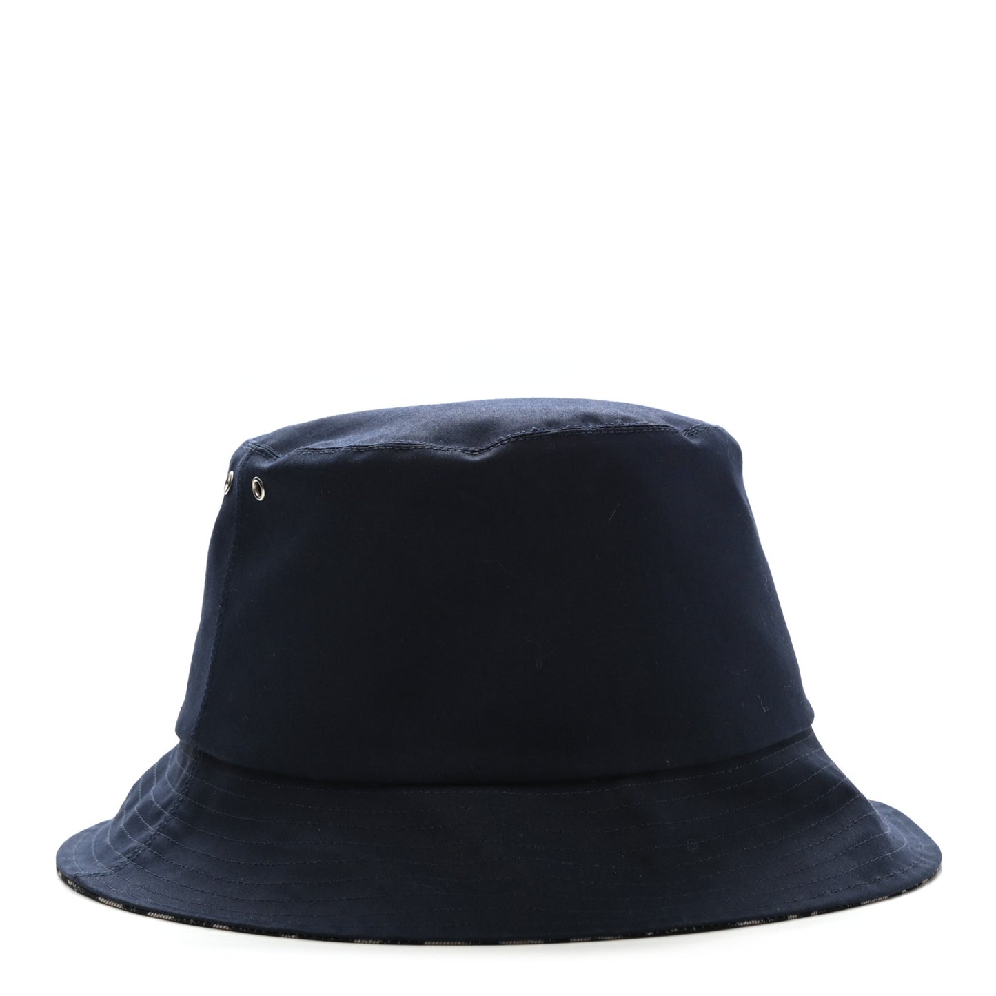 Polyester Cotton Oblique Teddy-D Brim Bucket Hat 57 Black