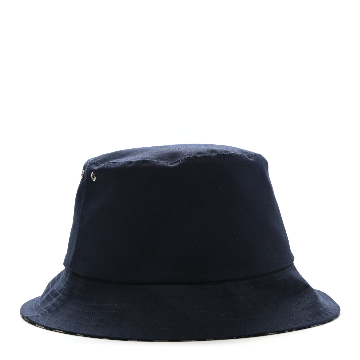 Christian Dior Polyester Cotton Oblique Teddy-D Brim Bucket Hat 57 Black 6 of 11