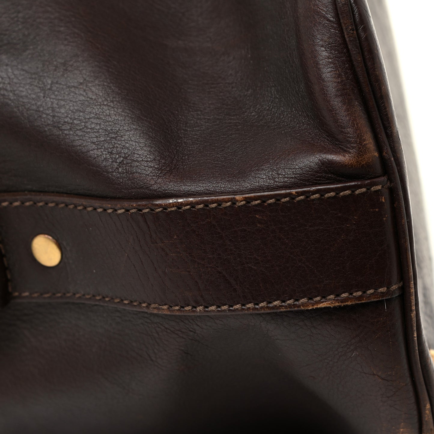 Calfskin Oversized Muse Dark Brown
