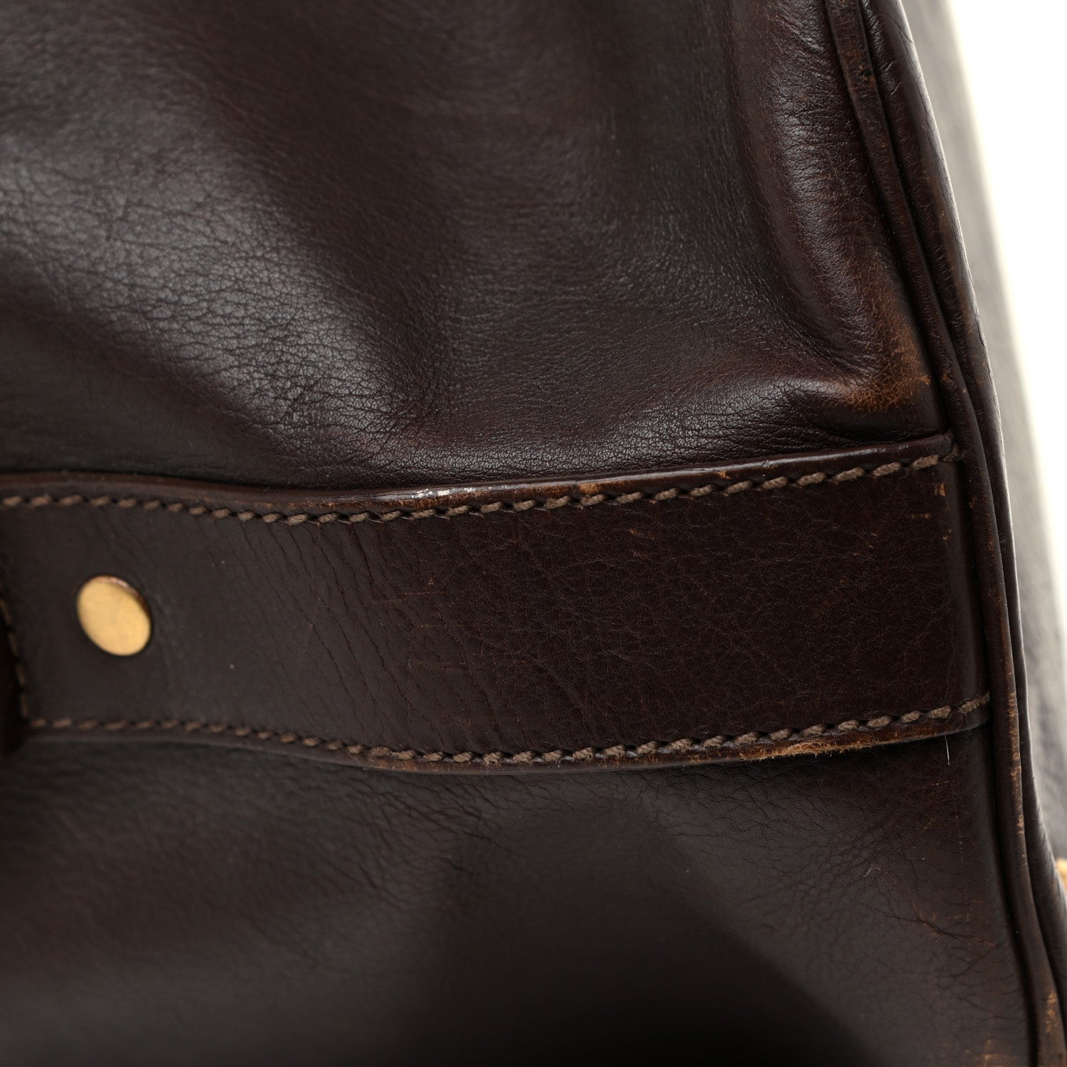 Saint Laurent Calfskin Oversized Muse Dark Brown 28 of 29