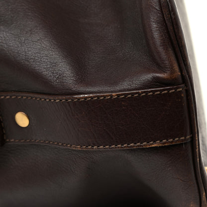 Saint Laurent Calfskin Oversized Muse Dark Brown 28 of 29