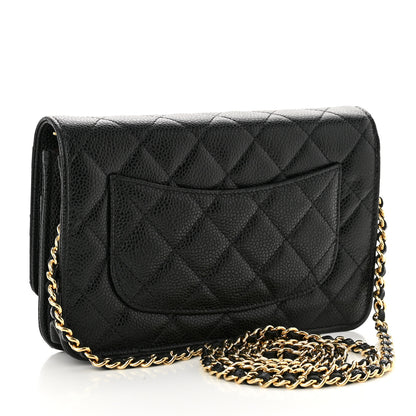 Chanel Caviar Quilted Wallet On Chain WOC Black 3 of 12