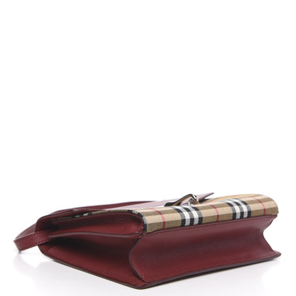 Burberry Derby Calfskin House Check Mini Macken Crossbody Bag Russet Red 4 of 9
