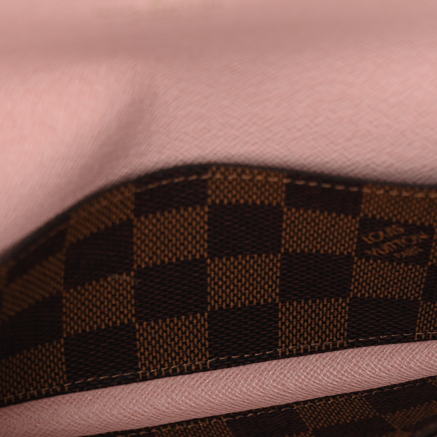 Louis Vuitton Damier Ebene Emilie Wallet Rose Ballerine 5 of 8