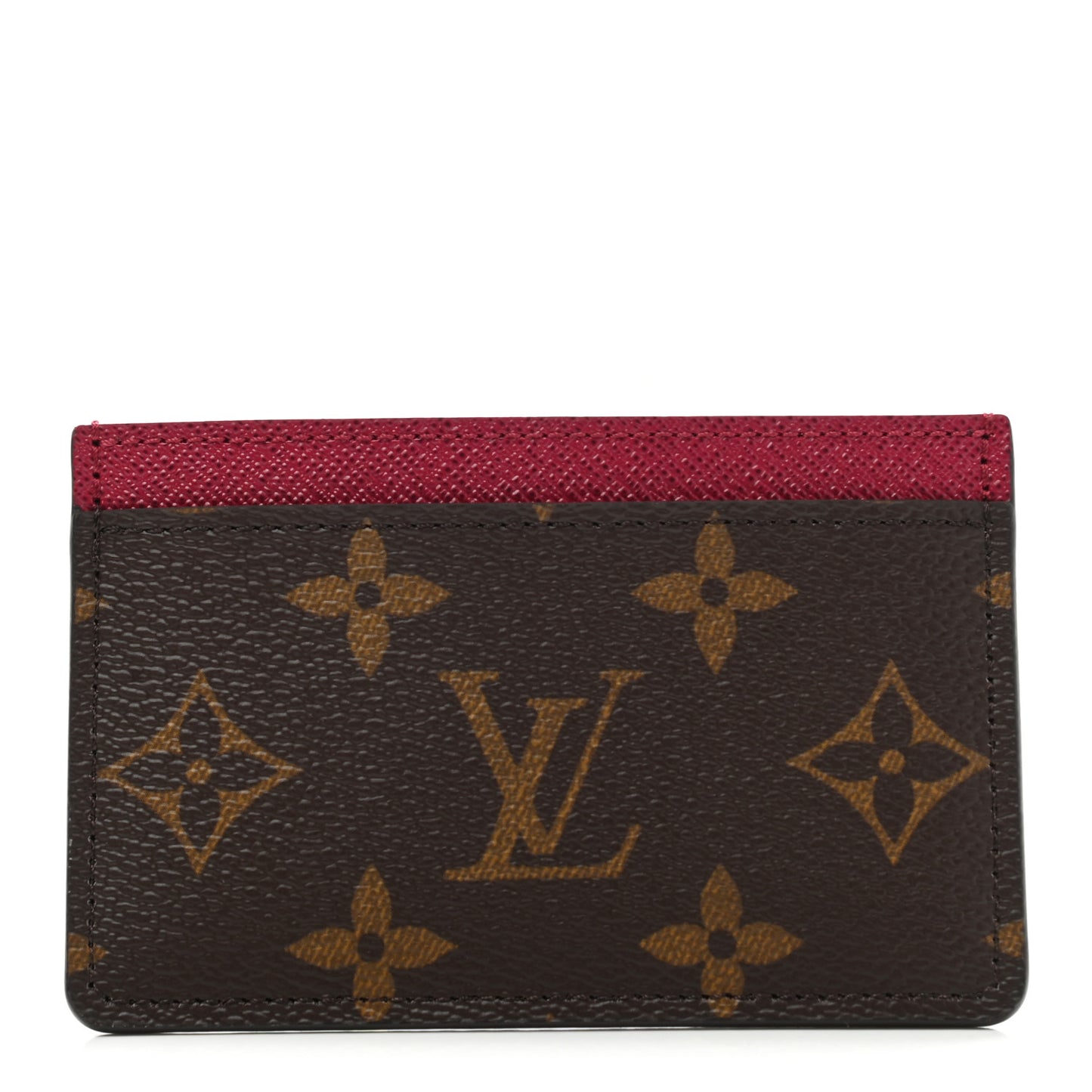 Monogram Card Holder Fuchsia