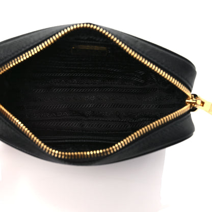 Prada Saffiano Mini Monochrome Camera Crossbody Bag Black 4 of 7