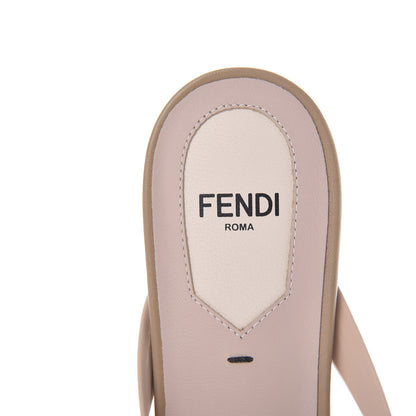 Fendi Technical Mesh FF Colibri Flat Mules 36.5 Rose Nudo 6 of 8