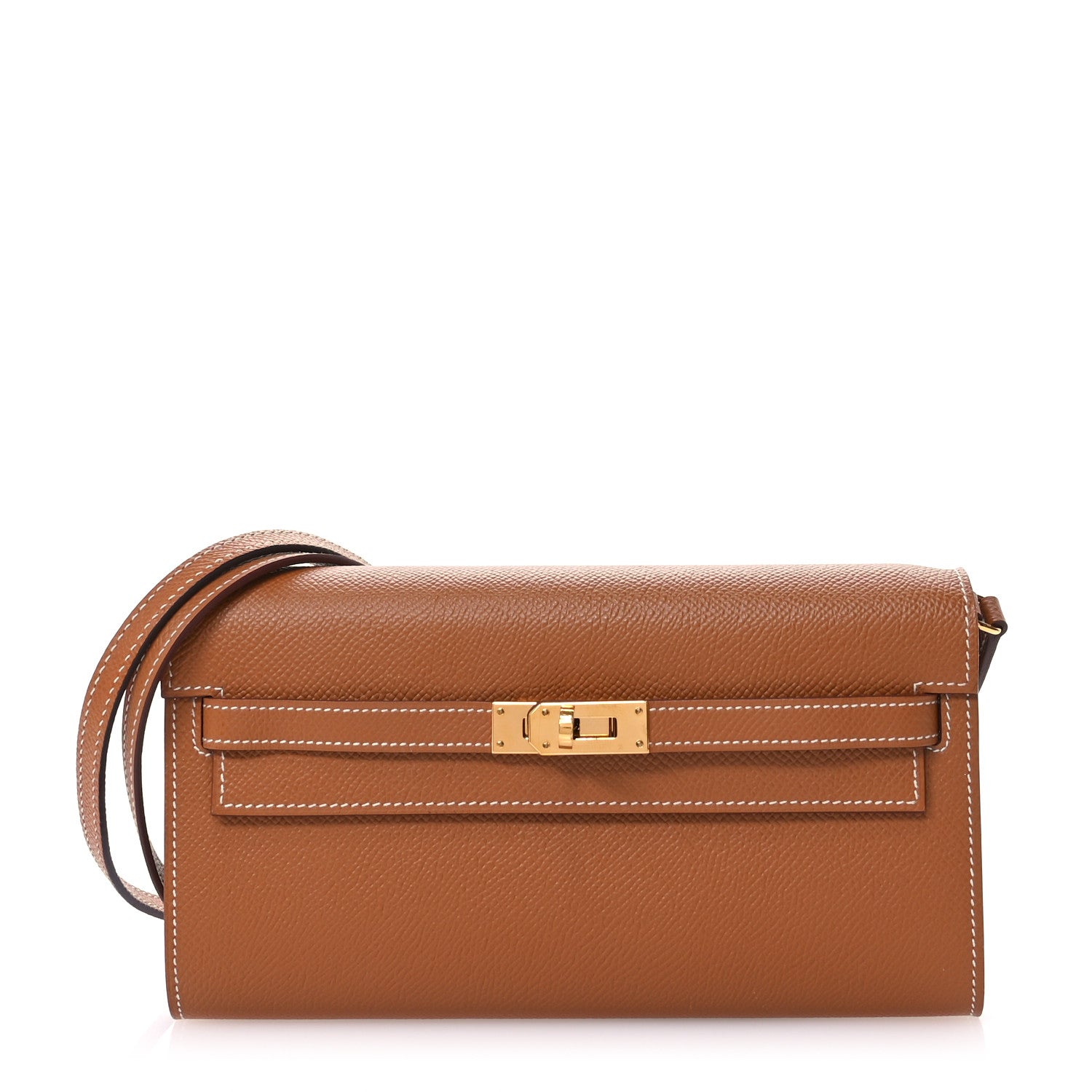 Hermes Epsom Kelly Wallet To Go Gold 1 of 11