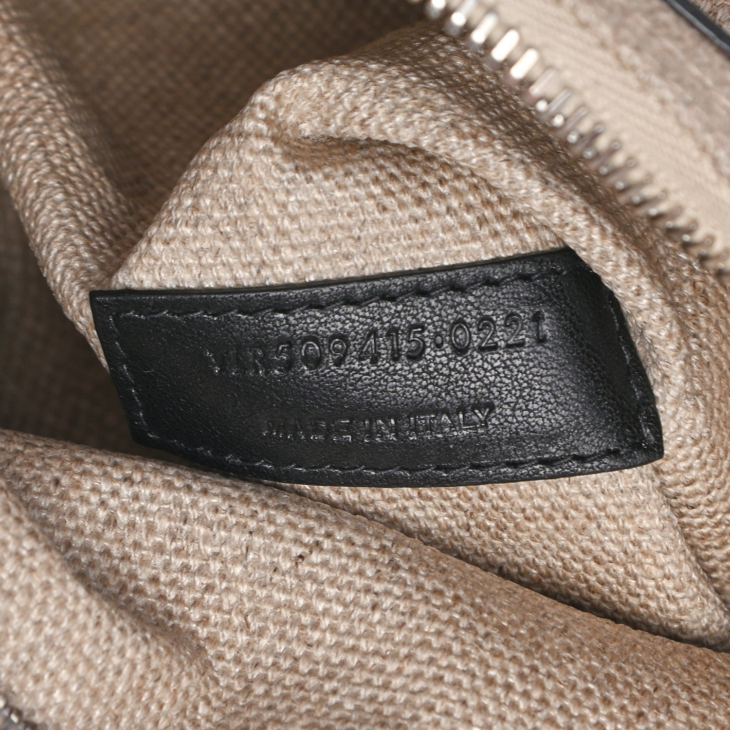 Saint Laurent Linen Calfskin Rive Gauche Tote Optic White 7 of 9