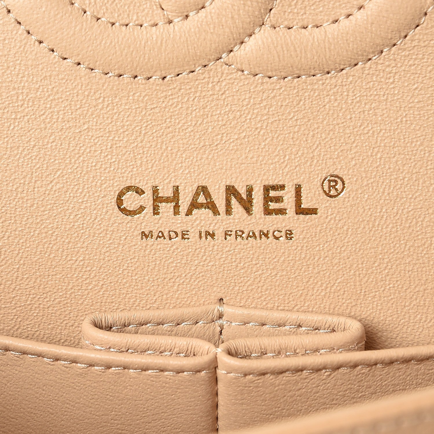 Chanel Caviar Quilted Medium Double Flap Beige Clair 6 of 8