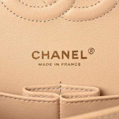 Chanel Caviar Quilted Medium Double Flap Beige Clair 6 of 8