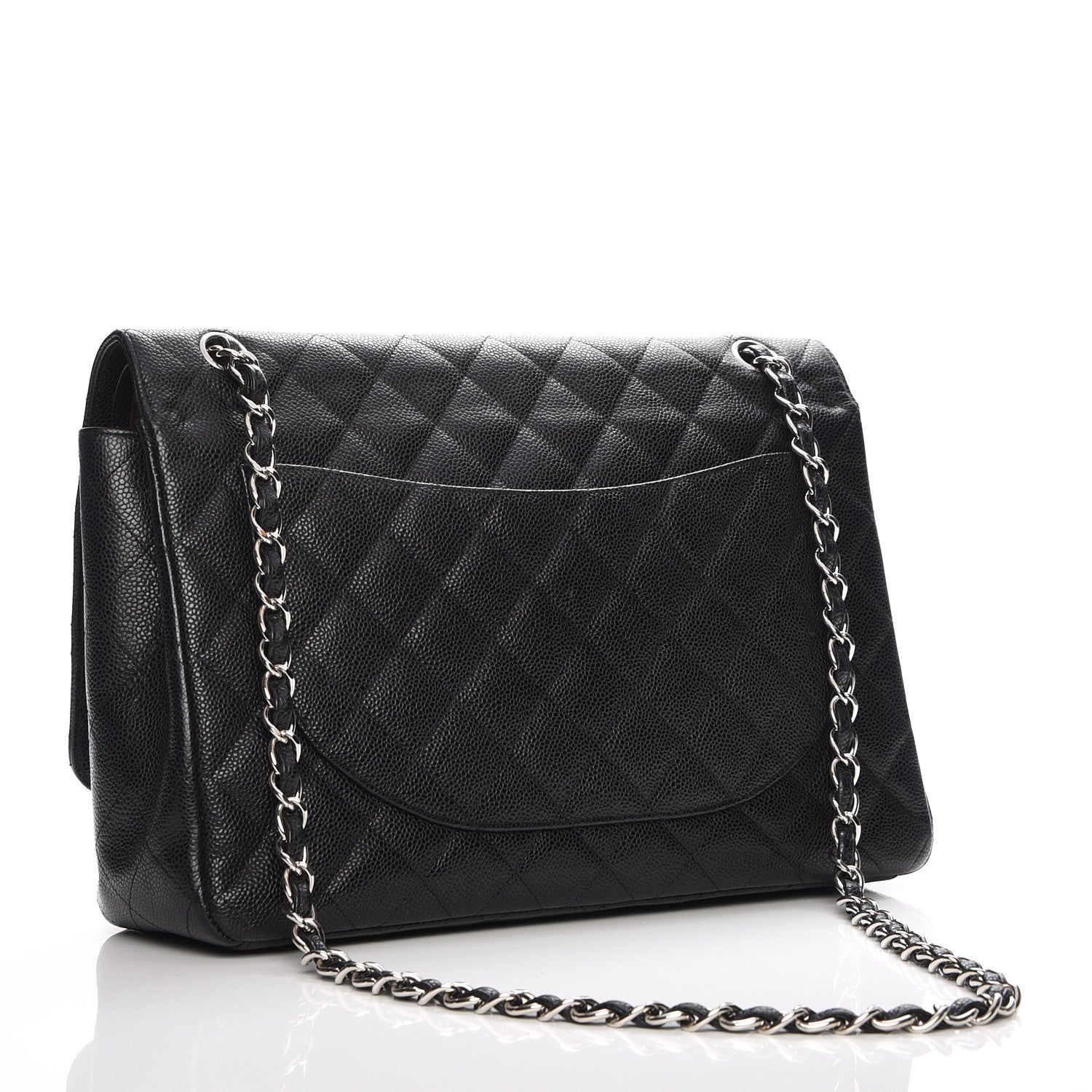Chanel Caviar Quilted Maxi Double Flap Black 3 of 7