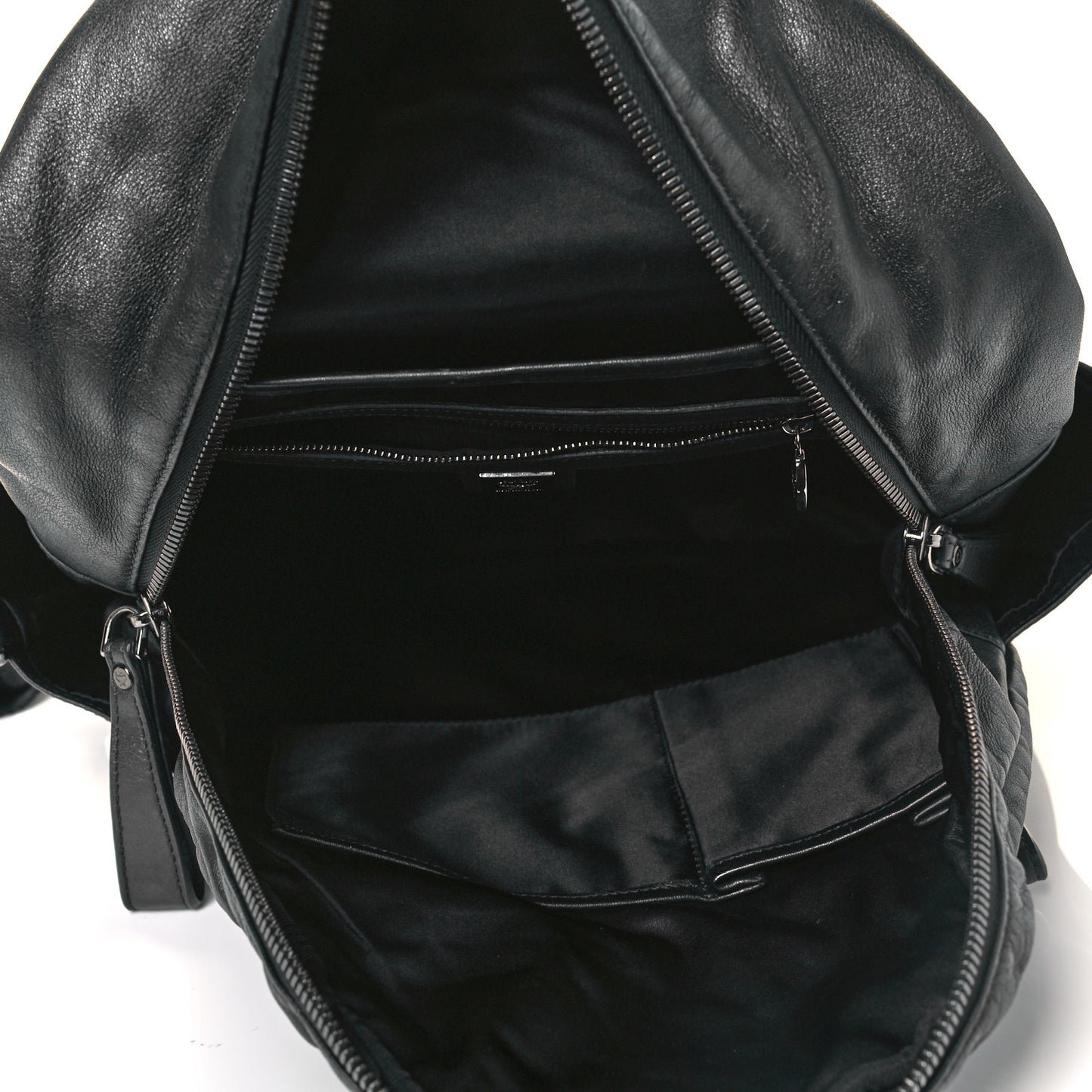 Calfskin Medium Studded Backpack Black