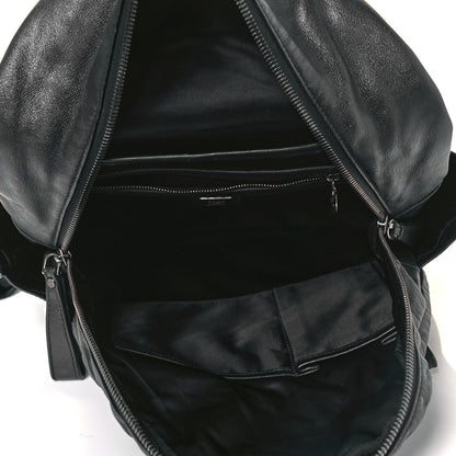 MCM Calfskin Medium Studded Backpack Black 4 of 13