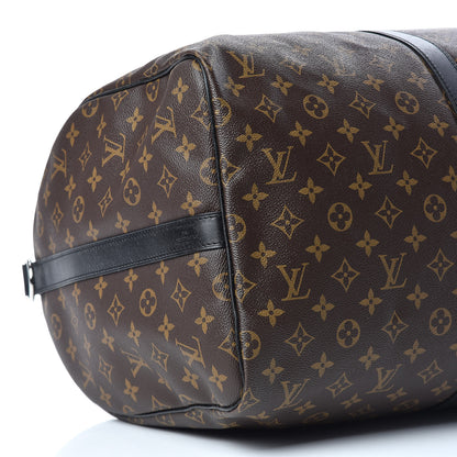 Louis Vuitton Monogram Macassar Keepall Bandouliere 55 5 of 15