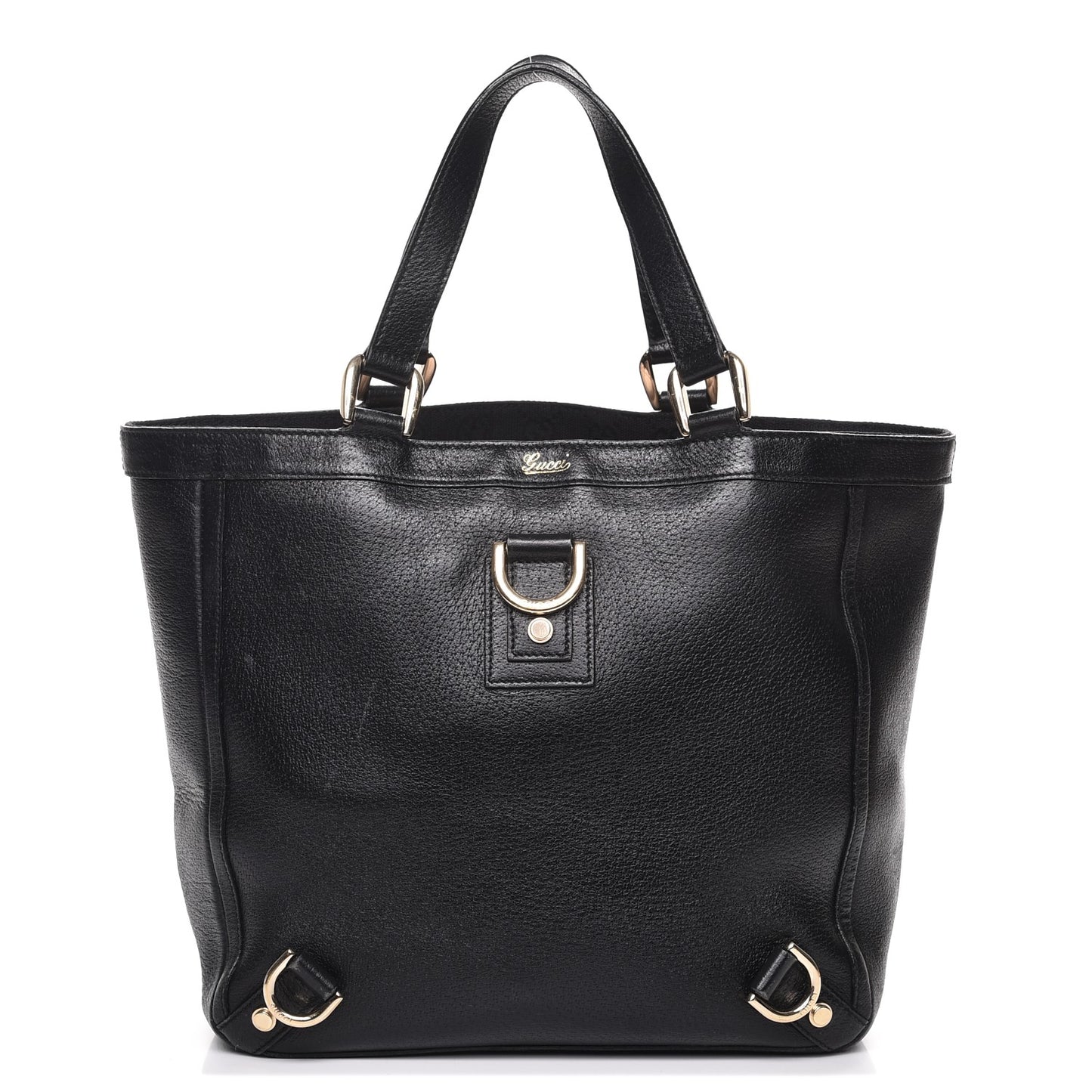 Calfskin Abbey Tote Black