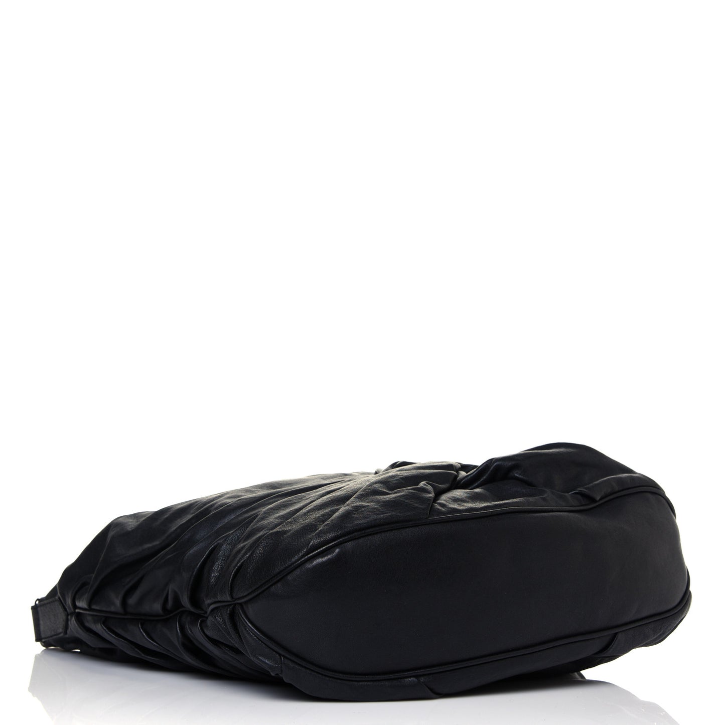 Lambskin Maggie Soft Knot Hobo Black