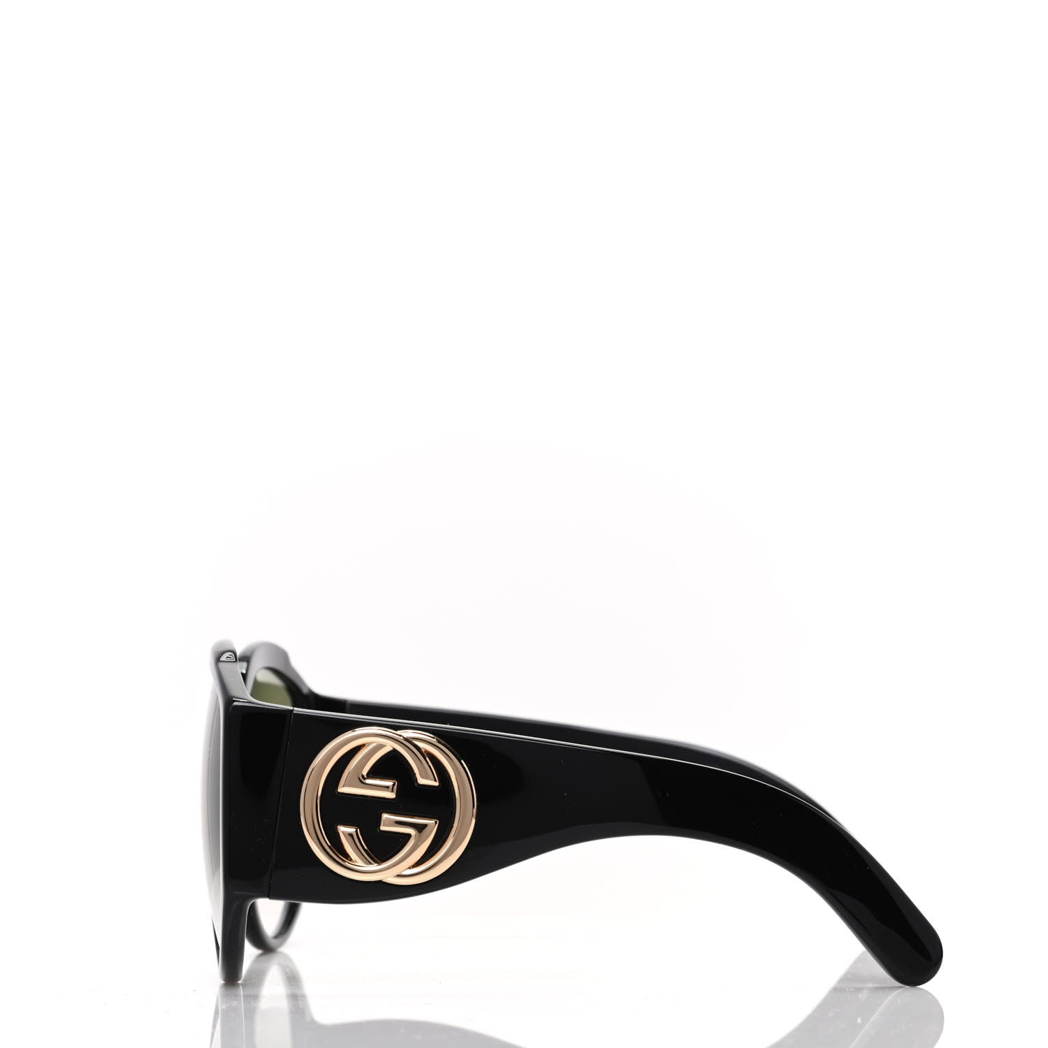 Gucci Acetate Oversized Interlocking G Sunglasses GG0151S Black 3 of 8