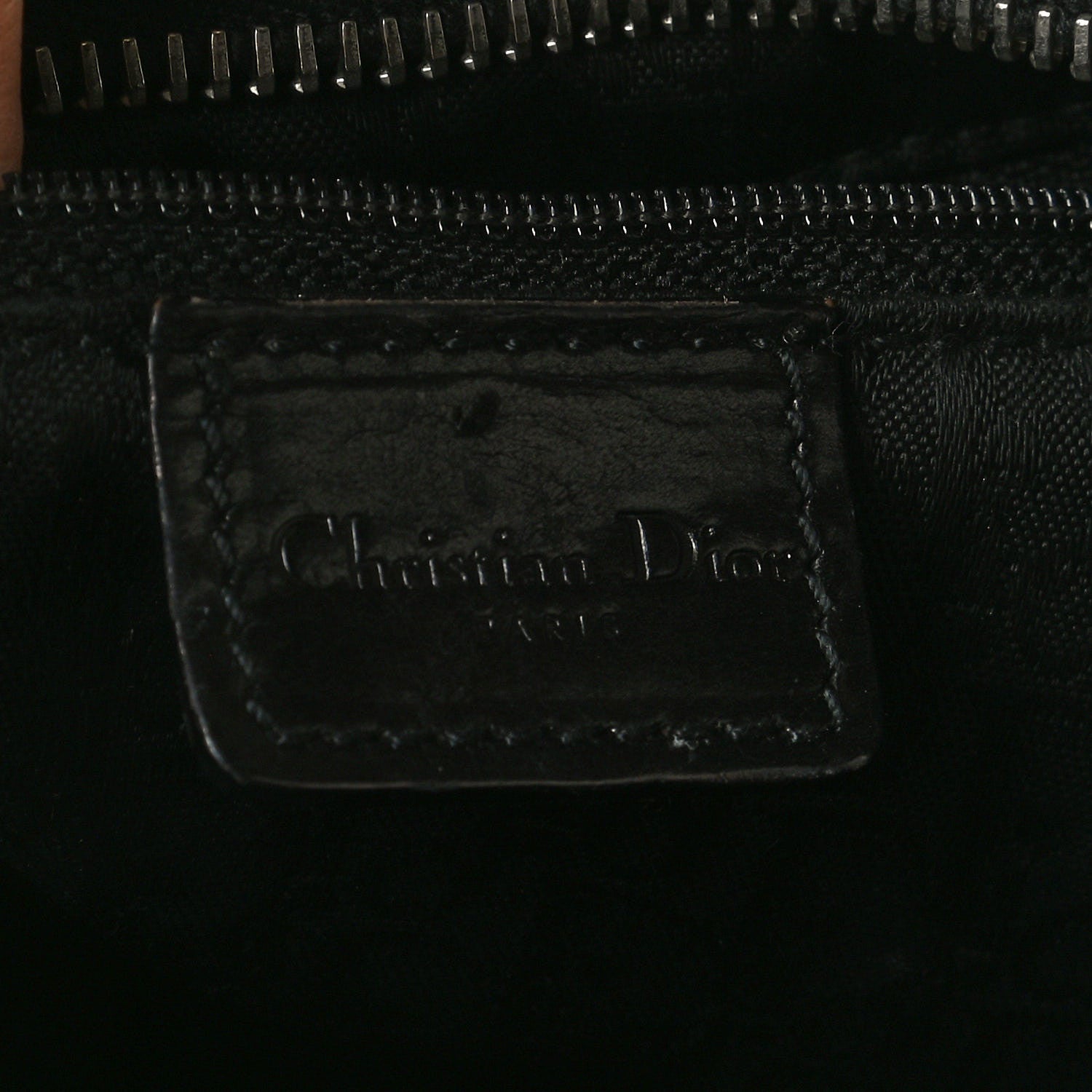 Christian Dior Satin Ballet Evening Bag Black 6 of 13