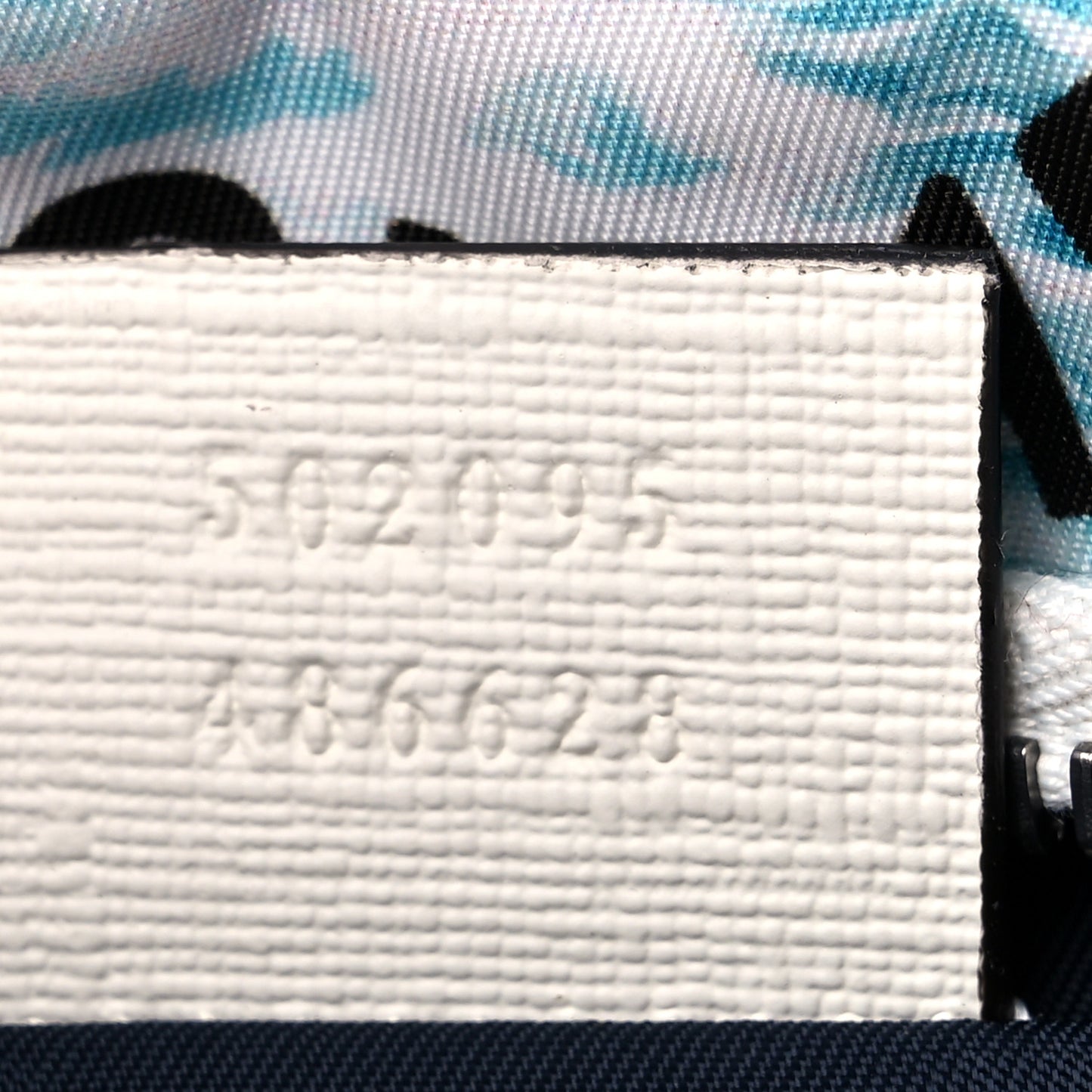 Nylon Merveilleux Strawberry Print Childrens Belt Bag Light Blue Red Dusty White