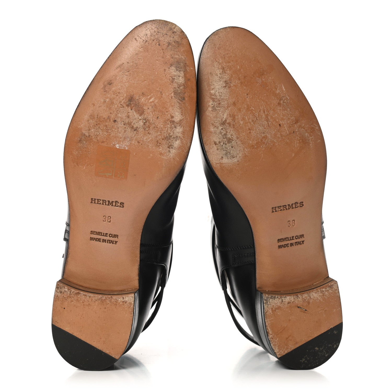 Hermes Calfskin Neo Low Boots 38 Black 5 of 12
