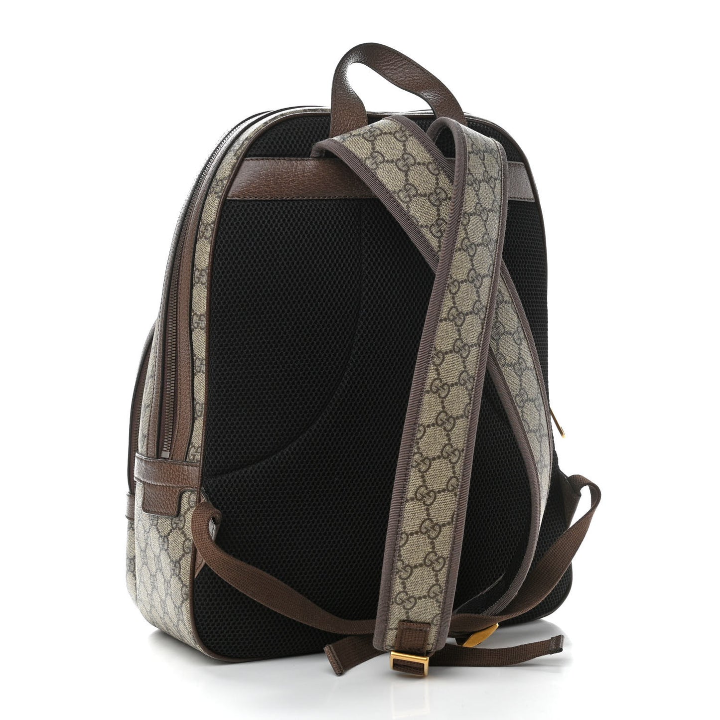 GG Supreme Monogram Medium Ophidia Day Backpack Brown