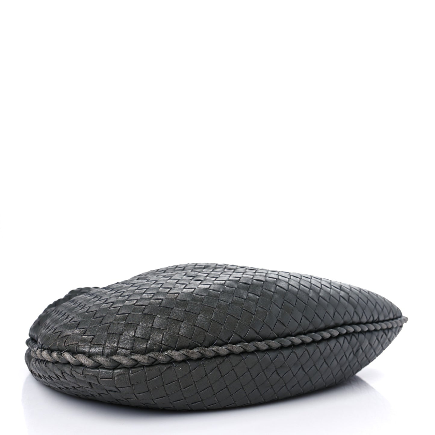 Nappa Intrecciato Large Veneta Hobo Grey