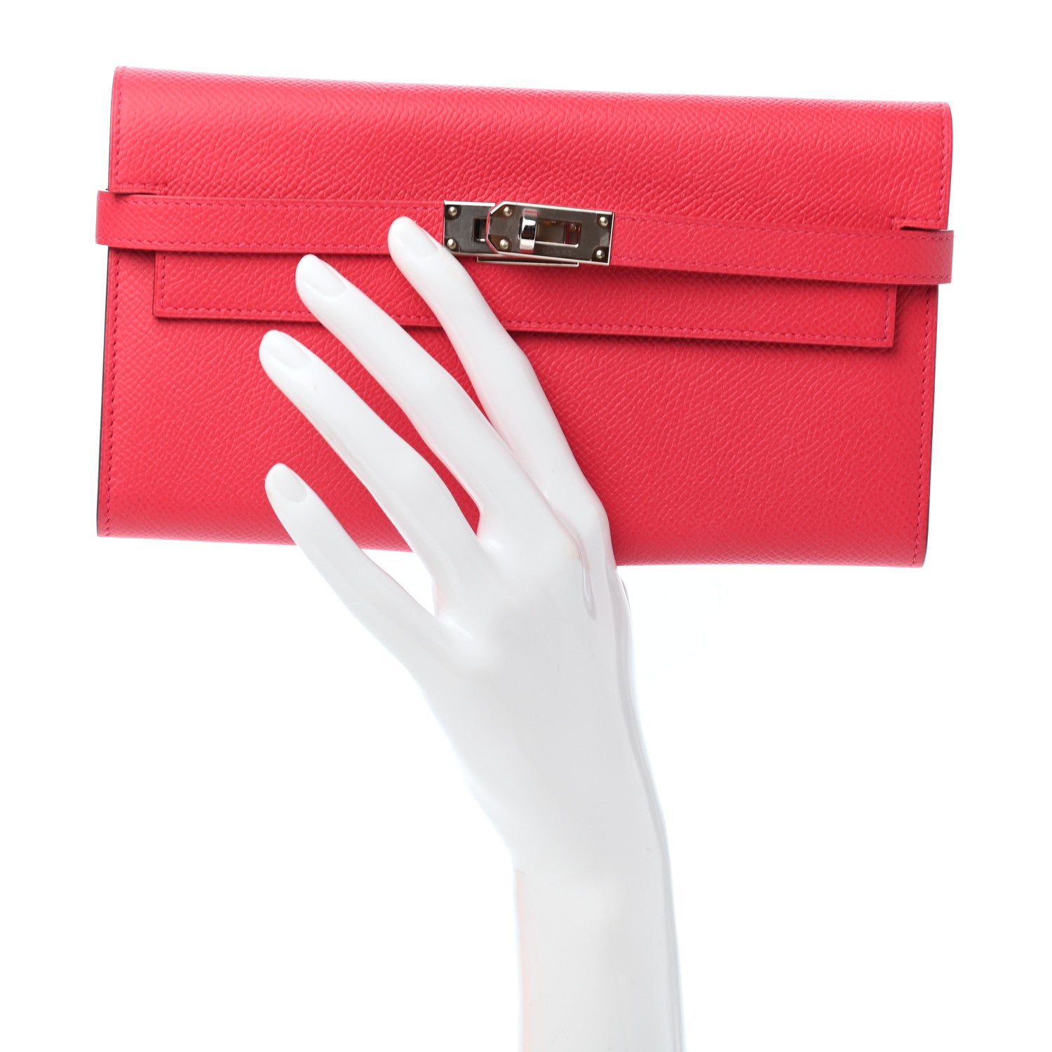 Hermes Epsom Kelly Wallet To Go Rose Extreme 2 of 8