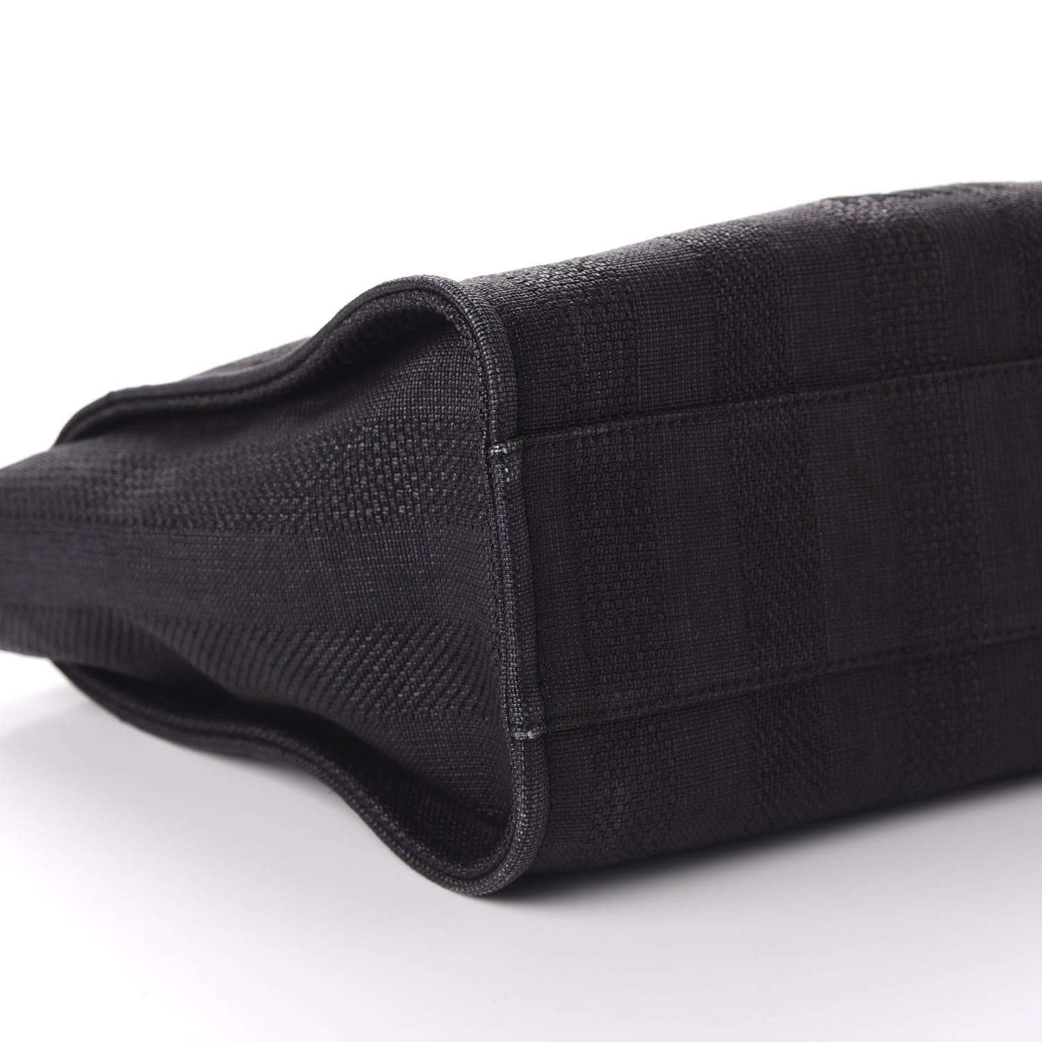 Chanel Mixed Fibers Striped Small Deauville Tote Black 6 of 10