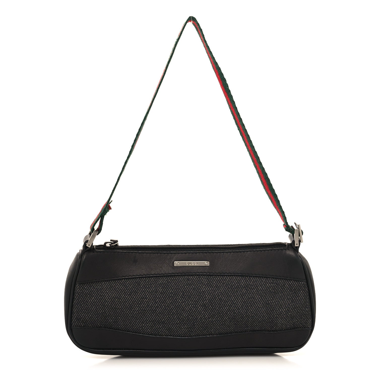 Gucci Denim Web Pochette Black 2 of 31