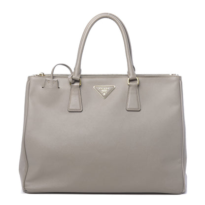 Prada Saffiano Large Galleria Double Zip Tote Pomice 1 of 23