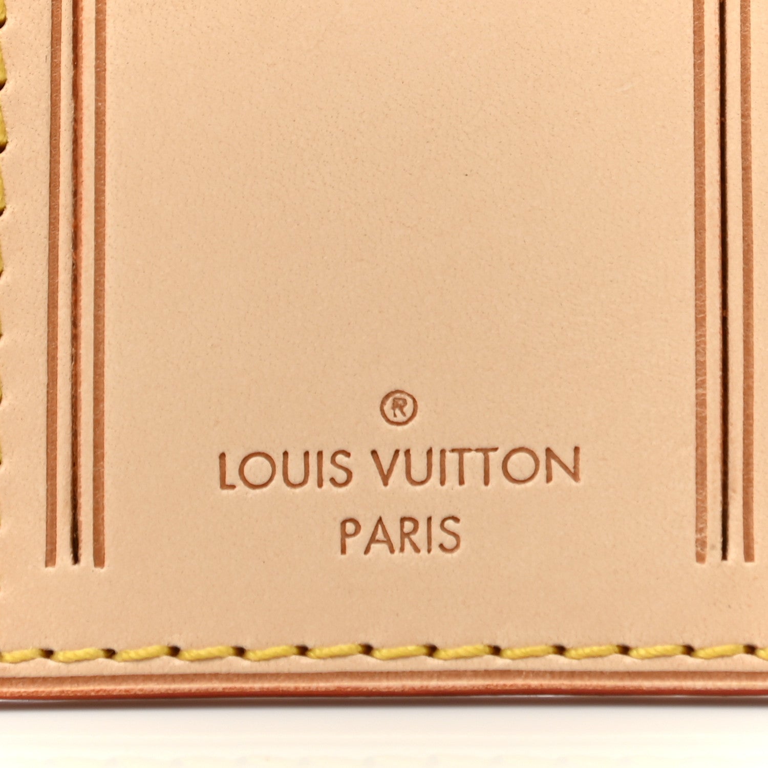 Louis Vuitton Vachetta Luggage Tag 3 of 3