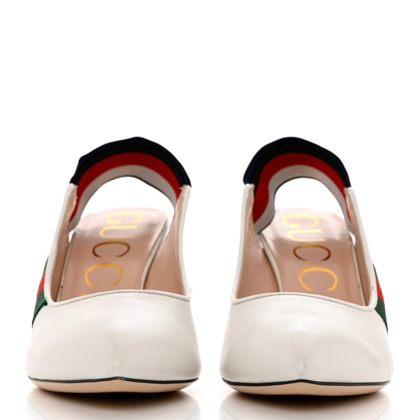 Malaga Kid Web Sylvie Mid Heel Slingback Pumps 37.5 White