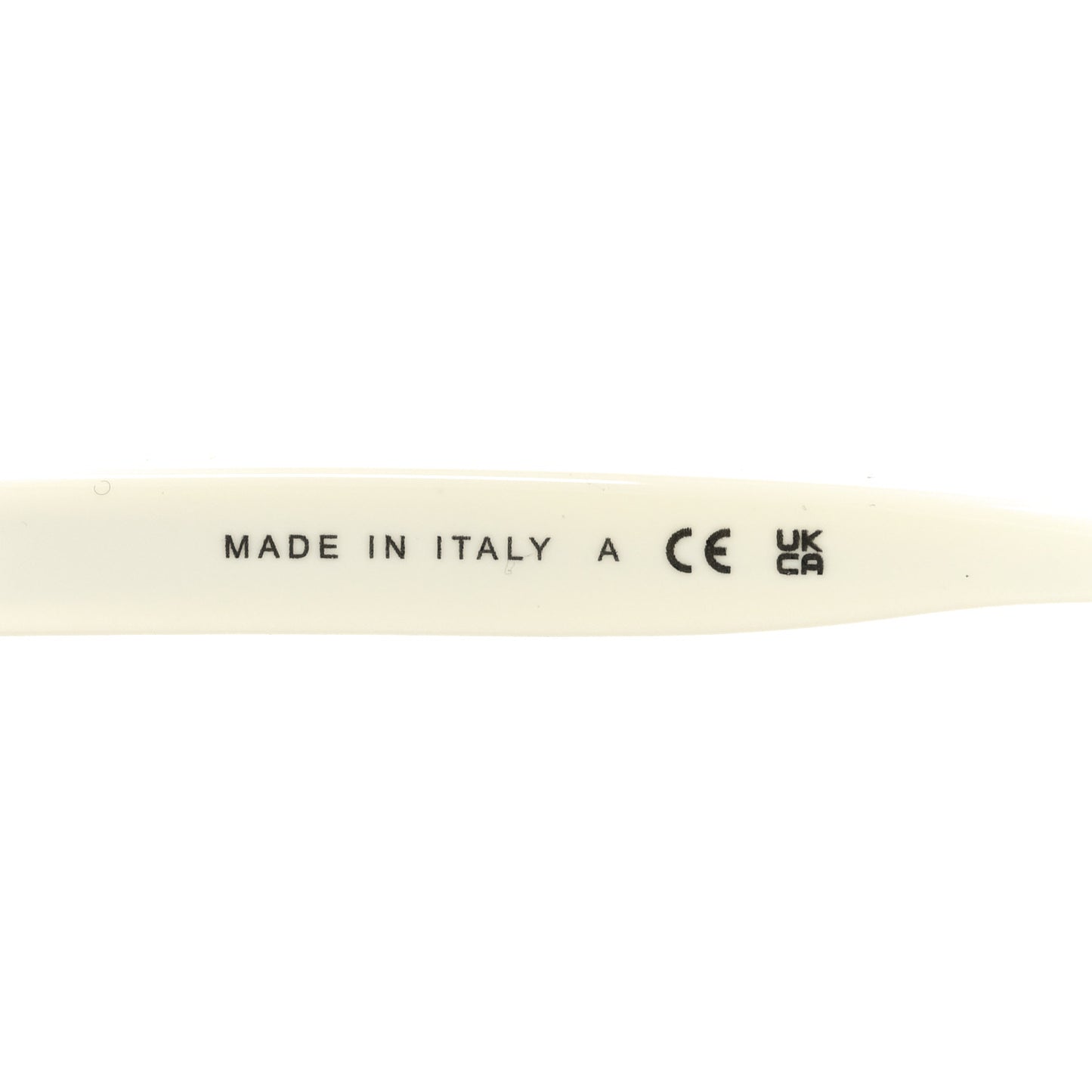 Acetate Oval Sunglasses 5416 White Black